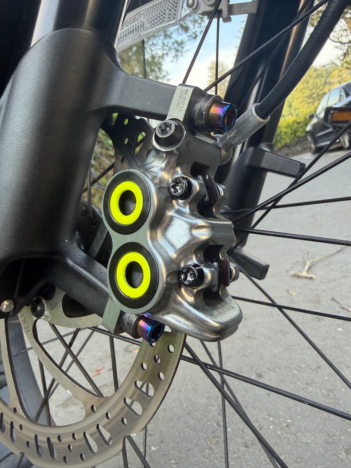 Titanium brake caliper bolts