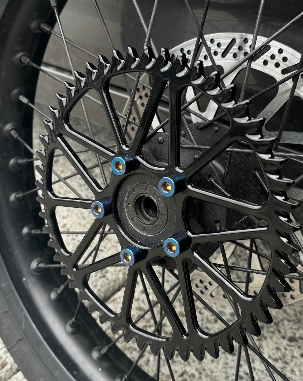Titanium sprocket bolts